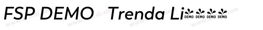FSP DEMO   Trenda Li字体转换